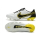 Nike Tiempo Legend 9 Elite Firm Ground White Black Yellow Football Boots