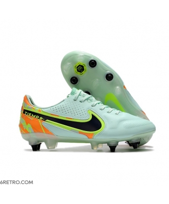 Nike Tiempo Legend 9 Elite SG-Pro AC Barely Green Blackened Blue Total Orange Football Boots