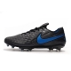 Nike Tiempo Legend VIII Elite Firm Ground Black Blue Hero Football Boots
