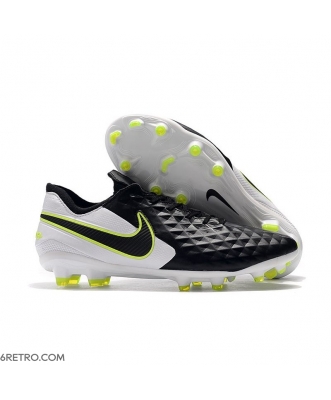 Nike Tiempo Legend VIII Elite Firm Ground Black White Green Football Boots
