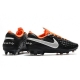 Nike Tiempo Legend VIII Elite Firm Ground Black White Orange Football Boots