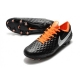 Nike Tiempo Legend VIII Elite Firm Ground Black White Orange Football Boots