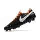 Nike Tiempo Legend VIII Elite Firm Ground Black White Orange Football Boots