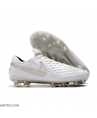 Nike Tiempo Legend VIII Elite Firm Ground White Chrome Silver Football Boots