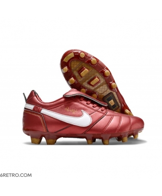 Nike Tiempo Legend X Elite Firm Ground Ronaldo Red White Football Boots