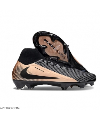 Nike Zoom Mercurial Superfly 10 Elite Firm Ground Black Golden Football Boots