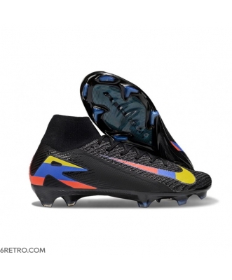 Nike Zoom Mercurial Superfly 10 Elite Firm Ground Black Multi Color Football Boots