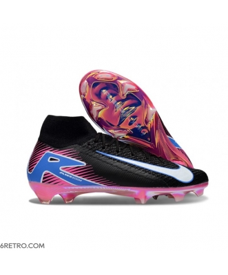 Nike Zoom Mercurial Superfly 10 Elite Firm Ground Black Pink White Blue Football Boots