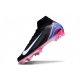 Nike Zoom Mercurial Superfly 10 Elite Firm Ground Black Pink White Blue Football Boots