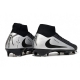 Nike Zoom Mercurial Superfly 10 Elite Firm Ground Black Silver Football Boots