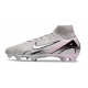 Nike Zoom Mercurial Superfly 10 Elite Firm Ground Grey Pink White Football Boots