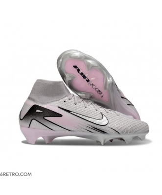 Nike Zoom Mercurial Superfly 10 Elite Firm Ground Grey Pink White Football Boots