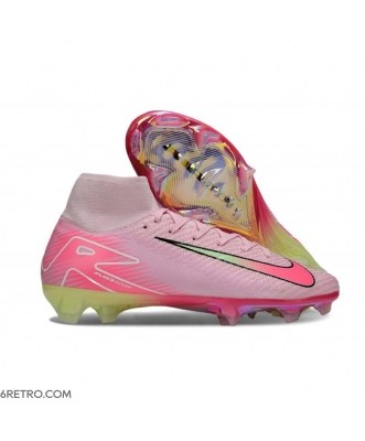 Nike Zoom Mercurial Superfly 10 Elite Firm Ground Pink Yellow Football Boots
