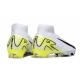 Nike Zoom Mercurial Superfly 10 Elite Firm Ground White Black Yellow Football Boots