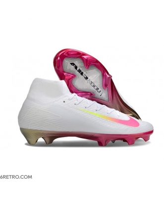 Nike Zoom Mercurial Superfly 10 Elite Firm Ground White Pink Football Boots