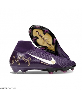 Nike Zoom Mercurial Superfly 10 Elite Firm Ground X MBAPPE Grand Purple Pale Ivory Football Boots