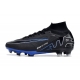 Nike Zoom Mercurial Superfly 9 Elite AG-Pro Black Chrome Hyper Royal Football Boots