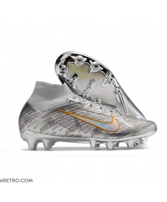 Nike Zoom Mercurial Superfly 9 Elite AG-Pro Metallic Silver Gold Football Boots