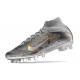 Nike Zoom Mercurial Superfly 9 Elite AG-Pro Metallic Silver Gold Football Boots