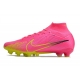 Nike Zoom Mercurial Superfly 9 Elite AG-Pro Pink Yellow Football Boots