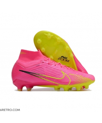 Nike Zoom Mercurial Superfly 9 Elite AG-Pro Pink Yellow Football Boots