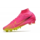 Nike Zoom Mercurial Superfly 9 Elite AG-Pro Pink Yellow Football Boots