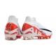 Nike Zoom Mercurial Superfly 9 Elite AG-Pro White Bright Crimson Black Football Boots