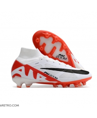 Nike Zoom Mercurial Superfly 9 Elite AG-Pro White Bright Crimson Black Football Boots