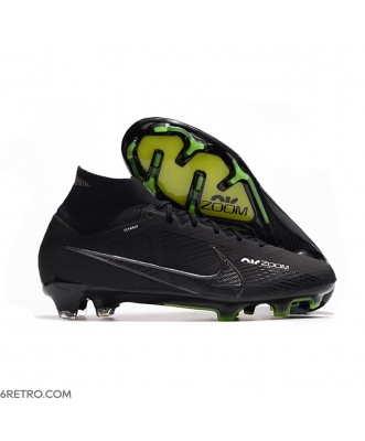 Nike Zoom Mercurial Superfly 9 Elite Firm Ground Black Dk Smoke Grey Summit White Volt Football Boots