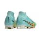 Nike Zoom Mercurial Superfly 9 Elite Firm Ground Blue Yellow Football Boots