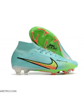 Nike Zoom Mercurial Superfly 9 Elite Firm Ground Blue Yellow Football Boots