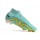 Nike Zoom Mercurial Superfly 9 Elite Firm Ground Blue Yellow Football Boots