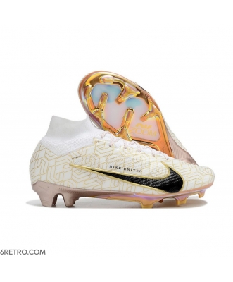 Nike Zoom Mercurial Superfly 9 Elite Firm Ground Gold Black Football Boots