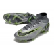 Nike Zoom Mercurial Superfly 9 Elite Firm Ground Grey Black Green Football Boots Nike Zoom Mercurial Superfly 9 Elite Firm Ground Grey Black Green Football Boots