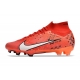 Nike Zoom Mercurial Superfly 9 Elite Firm Ground MDS Light Crimson Pale Ivory Bright Mandarin Football Boots