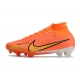 Nike Zoom Mercurial Superfly 9 Elite Firm Ground Orange Gold Football Boots