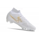 Nike Zoom Mercurial Superfly 9 Elite Firm Ground White Blue Football Boots