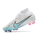Nike Zoom Mercurial Superfly 9 Elite Firm Ground White Blue Pink Football Boots