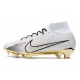 Nike Zoom Mercurial Superfly 9 Elite Firm Ground White Gold Black Football Boots