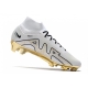 Nike Zoom Mercurial Superfly 9 Elite Firm Ground White Gold Black Football Boots