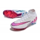 Nike Zoom Mercurial Superfly 9 Elite Firm Ground White Pink Blue Football Boots
