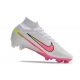 Nike Zoom Mercurial Superfly 9 Elite Firm Ground White Pink Football Boots Nike Zoom Mercurial Superfly 9 Elite Firm Ground White Pink Football Boots