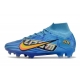 Nike Zoom Mercurial Superfly 9 Elite Firm Ground X Mbappe Firm Ground Baltic Blue White Football Boots