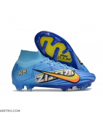 Nike Zoom Mercurial Superfly 9 Elite Firm Ground X Mbappe Firm Ground Baltic Blue White Football Boots
