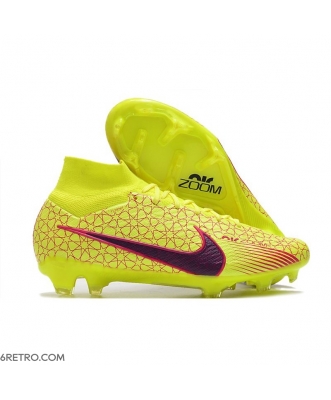 Nike Zoom Mercurial Superfly 9 Elite Firm Ground Yellow Red Black Football Boots