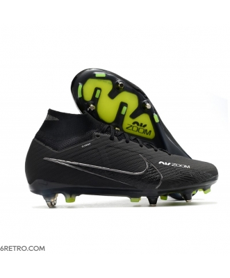 Nike Zoom Mercurial Superfly 9 Elite SG Black Dk Smoke Grey Summit White Volt Football Boots