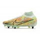 Nike Zoom Mercurial Superfly 9 Elite SG Green Dark Blue Orange Football Boots