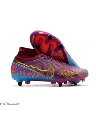 Nike Zoom Mercurial Superfly 9 Elite SG KM Dark Beetroot Mtlc Vivid Gold Football Boots