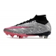 Nike Zoom Mercurial Superfly 9 Elite SG Metallic Silver Pink Blast Football Boots