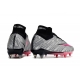 Nike Zoom Mercurial Superfly 9 Elite SG Metallic Silver Pink Blast Football Boots